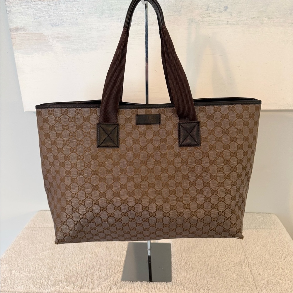 Gucci Dark Brown Lurex Tote